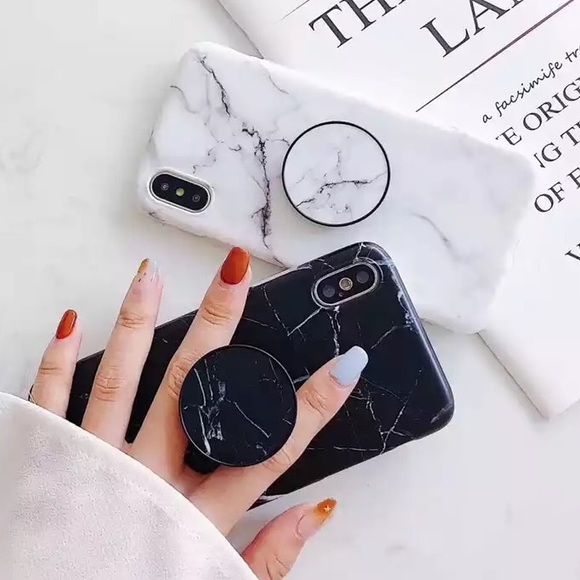 NEW iPhone Max/XR/X/XS/7/8/Plus White Marble Case - Picture 2 of 5